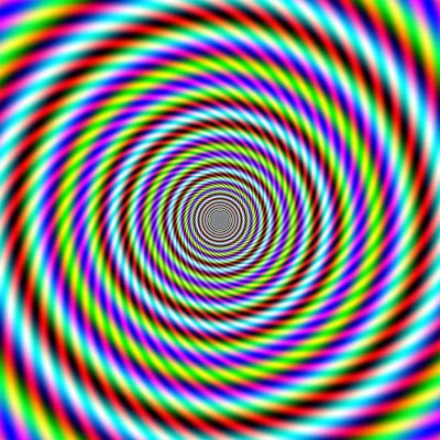 Rainbow spiral Optical Illusions For Kids, Cool Optical Illusions, Visual Illusion, Art Optical, Optical Art, Principles Of Art, Superhero Wallpaper, Illusion Art, Trippy Art