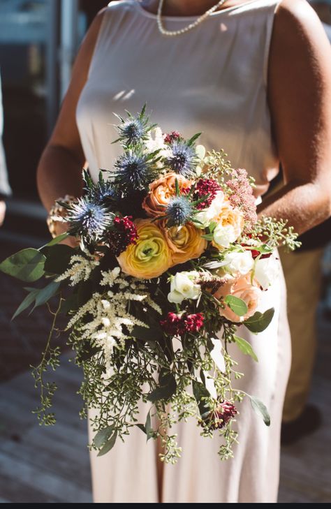 Chocolate Cosmos, Colorful Arrangements, Fall Bouquet, Mountain Top Wedding, Bridal Bouquet Fall, Fall Wedding Bouquets, Blush Bride, Wedding Flower Inspiration, Bouquet Design