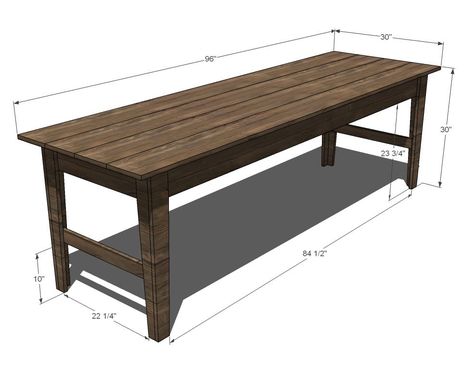 Farmhouse Table With Bench, Farmhouse Table Plans, Trendy Farmhouse, Diy Kitchen Table, Farmhouse Kitchen Tables, House Farmhouse, Diy Farmhouse Table, Foyer Decorating, Table Diy