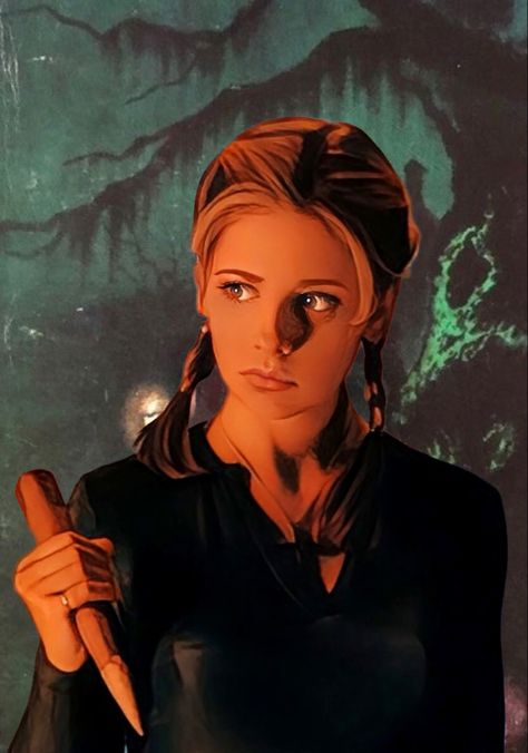 Buffy Tattoo, Buffy The Vampire Slayer Funny, Buffy Summers, Vampire Hunter, Dark Horse Comics, Unframed Wall Art, Buffy The Vampire, Vampire Slayer, Buffy The Vampire Slayer