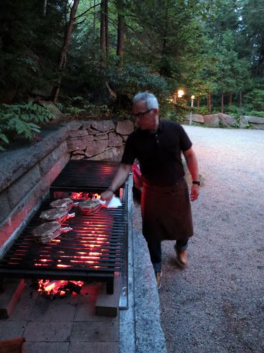 Having Friends, Outdoor Grill Station, Outdoor Barbeque, Bbq Grill Design, Outdoor Bbq Kitchen, Mount Desert Island, Backyard Grilling, Backyard Kitchen, Outdoor Kitchen Patio