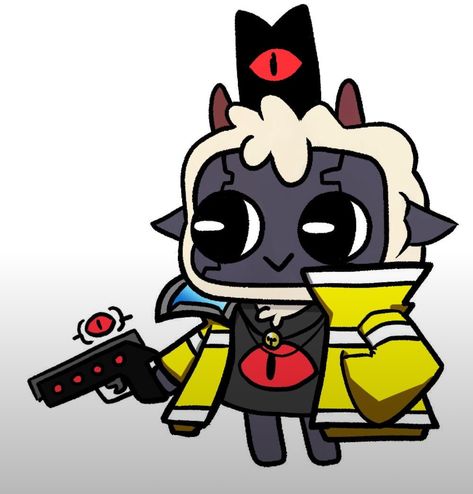 Cult Of The Lamb Matching Pfp, Cult Of The Lamb Pfp, Keychains Ideas, Cult Of The Lamb, The Binding Of Isaac, Retro Gaming Art, Maid Outfit, The Lamb, Icon Pfp