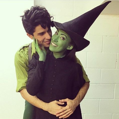 Fiyero And Elphaba, Elphaba Thropp, Future Costume, Wicked Musical, Defying Gravity, Couples Costumes, Musical Theatre, Gravity, Pink And Green