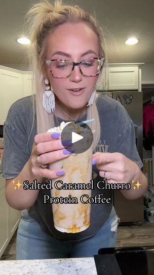 546K views · 11K reactions | This one is life changing. You can use RISSYROO to save on skinny syrups                       #coffee #coffeerecipe #proteincoffee #proteincoffeerecipe #highprotein #protein #icedcoffee #icedcoffeerecipe #icedcoffeeathome #recipe #lowsugar #fitnessjourney #wellnessjourney #delish #saltedcaramel #churro #barista #foodblogger #easyrecipe #weightlossjourney #weightloss #macrofriendly #macrofriendlyrecipes #lowcalorie #caloriedeficit #caloriecounting | Larissa Krebbs | Larissa Krebbs · Original audio Carmel Coffee, High Protein Drinks, Flavored Waters, Clean Simple Eats, Coffee Protein Shake, Macros Diet, Iced Coffee At Home, Keto Drinks, Protein Coffee