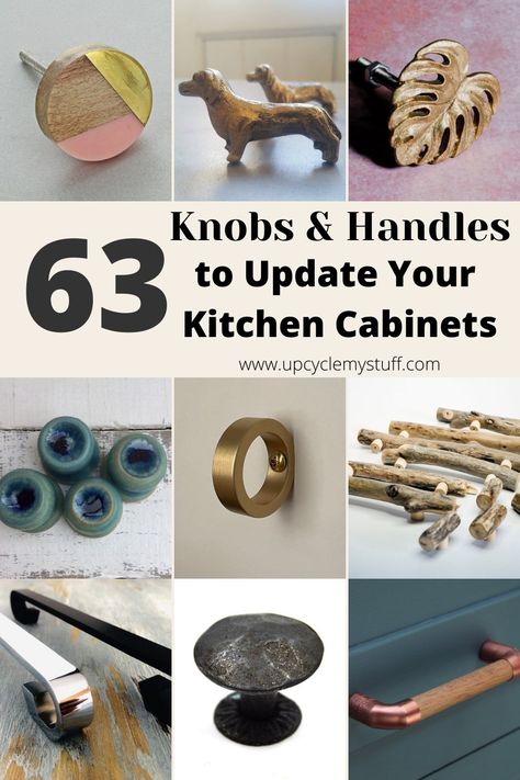 Cool Kitchen Hardware, Diy Cabinet Handles Ideas, Unique Kitchen Cabinet Handles, Diy Draw Handles, Diy Kitchen Cabinet Handles, Vintage Kitchen Handles, Boho Kitchen Cabinet Pulls, Diy Kitchen Handles, Diy Door Handles Ideas