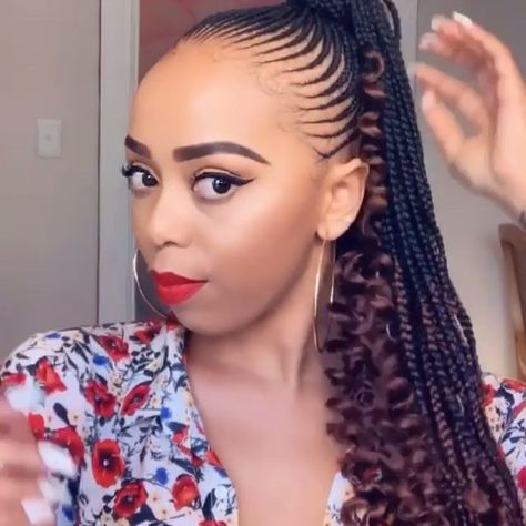 Neat and beautiful. Would you rock this hairstyle? * * * Follow  @nigerianhairstyles  @fancy_claws for more 😜 * * * * * #blackgirlmagic… Fancy Claws Hairstyles, African Braids Hairstyles, African Braids, Braids For Black Hair, Braids Hairstyles, You Rock, Hair Dos, Hair Inspo, Braided Hairstyles