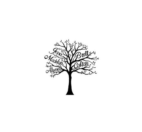 Giving Tree Tattoos, Family Tree Drawing, Family Tree With Pictures, Tattoo Tree, Tree Tattoo Small, Family Tree Tattoo, Family Tree Art, Petit Tattoo, Trendy Family