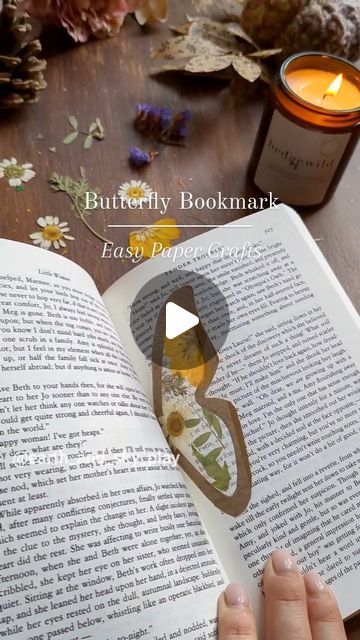 🌿Anna☀️| Crafts, Play & Learning on Instagram: "Butterfly Bookmark 🦋

Make your own little standing wings bookmark made with materials you'll have around the house!

Draw out your butterfly wing and cut out your centre (I used Kraft paper as it's a little thicker - plus I love the colour!). Add a layer of sellotape to one side and decorate with pressed flowers, leaves, tissue...or anything else you like! And seal with another layer of sellotape on top! Cut the excess off and you're all done!

Personalise them, colour them in or keep just as they are!

Happy Crafting 🦋

#diybookmark #handmadebookmark #butterflybookmark
#butterflycraft #butterflyart  #butterflyactivities #kraftpaper #recycleandplay 
#recycleart #papercrafts #simplecrafts
#natureactivity  #paperactivities  #suncatchers  #f Leaves Bookmark, Anna Craft, Butterfly Bookmark, Butterfly Crafts, How To Make Bookmarks, Butterfly Wing, Nature Activities, Bookmarks Handmade, Flowers Leaves