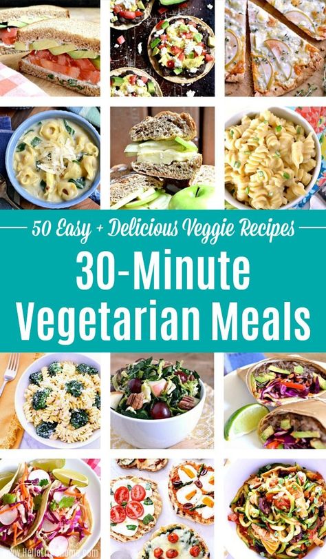 Dinner Recipes Pizza, Fast Vegetarian Dinner, Soup One Pot, Easy Vegetarian Dinner Recipes, Simple Meal Ideas, 30 Minute Meals Healthy, Quick Vegetarian Recipes, Vegetarian Dinner Recipes, Easy Vegetarian Dinner