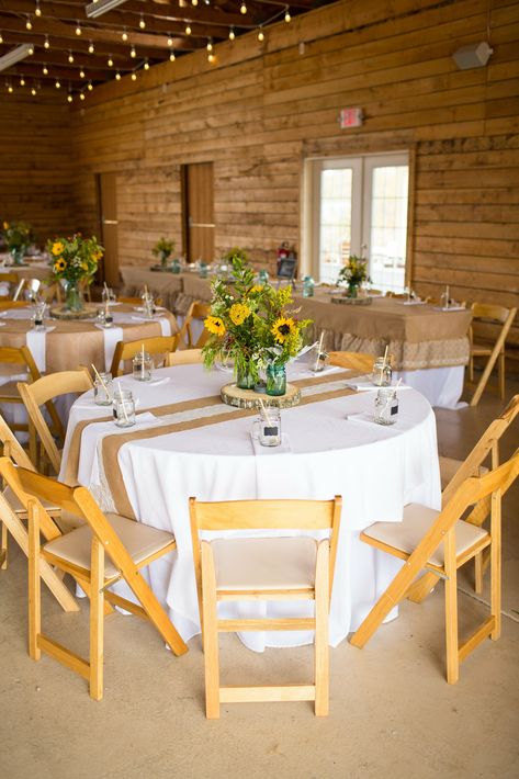 Blue Delphinium Centerpiece, Sunflower Wedding Cake, Sunflower Table Runner, Sunflower Wedding Decorations, Rustic Sunflower Wedding, Sunflower Centerpieces, Sunflower Party, Sunflower Themed Wedding, Dining Table Runners