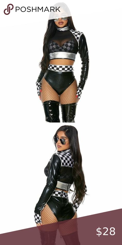 FAST LANE RACER COSTUME SZ S/M Nascar Halloween Retails $65 Racer Costume, Female Racers, Car Racer, Drawing Fashion, Character Outfits, Fashion Drawing, Nascar, Women Fashion, Queen