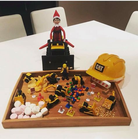 Construction site Elf Construction Site, Elf On The Shelf Construction Site, Elf On The Shelf Astronaut, Elf On Shelf Astronaut, Minion Banana Elf On The Shelf, Elf Ideas, Construction Site, Shelf Ideas, The Elf