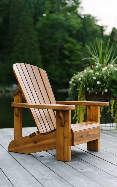 Custom Muskoka Chairs | Huntsville | Morton Muskoka Chairs Muskoka Chairs, Adirondack Chairs Diy, Lakeside Garden, Muskoka Chair, Green Industry, Wood Adirondack Chairs, Construction Ideas, Diy Chair, Adirondack Chairs