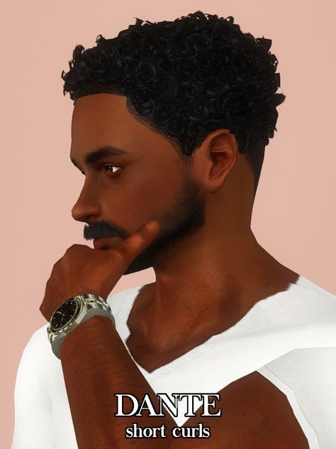 Sims 4 Afro Hair Male, Hairstyles Men Black, Afro Hair Sims 4 Cc, Sims 4 Afro Hair, Sims 4 Curly Hair, Box Braids Men, Short Black Haircuts, Sims 4 Men Clothing, Afro Hairstyles Men