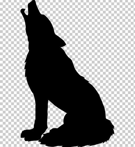 Wolf Black And White Drawing, Wolf Clipart Black And White, Wolf Shadow Drawing, Black Wolf Drawing, Howling Wolf Silhouette, Wolf Outline, Omega Wolf, Wolf Stencil, Wolf Picture