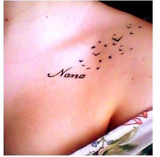 Nana memory tattoo Nana Tattoo Ideas Memories, Nana Remembrance Tattoo, In Memory Of Nana Tattoo Ideas, Tattoos For Nana Memories, Lost Grandma Tattoo, Nana Memorial Tattoo, Nana Tattoo Ideas Grandmothers, Nan Tattoo Ideas, Nan Tattoo Memories