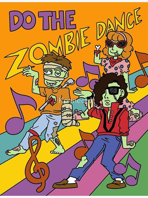 "Do the Zombie Dance" Poster for Sale by Konnectd Zombie Artwork, Zombie Dance, Zombie Design, Zombie Lover, Dance Poster, Nft Collection, Halloween Gift, Super Cool, Halloween Gifts