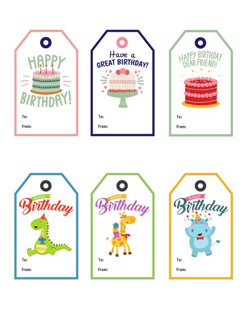 Free Printable Birthday Gift Tags | Baking You Happier Birthday Tags For School Treats, Happy Birthday Gift Tags Printable Free, Thanks For Celebrating My Birthday Tag Free, Free Printable Gift Tags Birthday, Gift Tag Template Free Printable, Gift Tag Template Free, Tag Template Free, Birthday Gift Tags Printable, Gift Tags Birthday