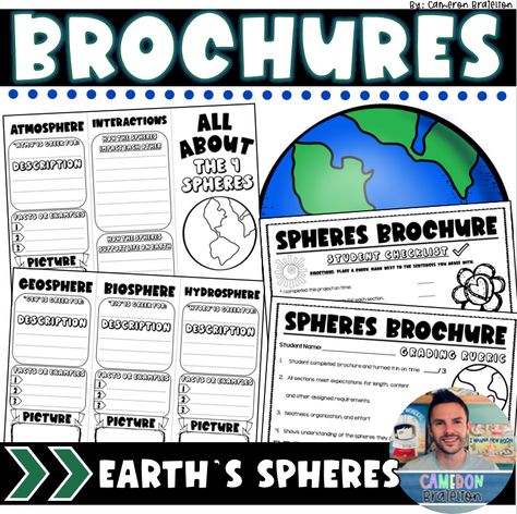 Unlock the wonders of science with this fun Earth's Four Spheres Research Brochure set! Designed specifically for young learners, this engaging resource allows your students to explore and document fascinating information about the 4 spheres on Earth (Geosphere, Biosphere, Atmosphere, and Hydrosphere). Extension activities, checklists, and rubrics are included as well. Print once and use year after year in your science units! Included in this set: - 1 Four Spheres brochure (1 front and 1 bac Weekly Classroom Newsletter, Weekly Newsletter Template, Around The World Theme, Writing Posters, Classroom Rules Poster, 6th Grade Social Studies, Teacher Favorites, Homework Incentives, Expository Writing