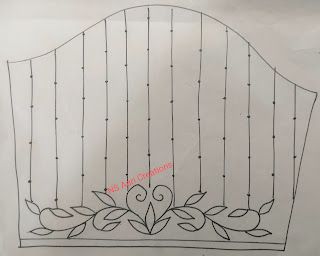 Aari Embroidery Sleeve Design, Ns Arts And Creations Blouse Designs, Aari Motif Designs Simple Tracing, Tracing Paper Art Ideas, Simple Motif Design For Tracing, Aari Trace Paper Designs, Aari Work Blouse Tracing Designs For Sleeve, Aari Work Tracing Patterns Sleeve, Sleeve Aari Work Design