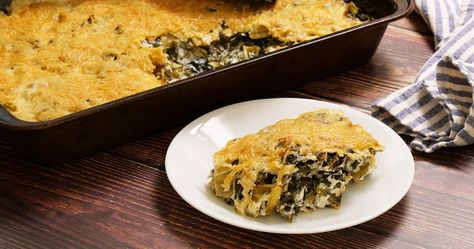 Collard Green Casserole Recipe, Collard Casserole, Collard Greens Casserole, Collard Green Casserole, Green Casserole, Collard Greens Recipe, Collard Green, Vegetarian Casserole, Creamed Leeks