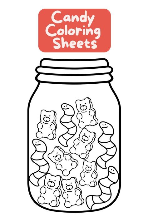 candy coloring pages to print, candy coloring pages printable, candy coloring pages for kids, candy coloring pages images, candy coloring pages easy, candy coloring pages for adults, candy coloring sheets for kids, candy coloring sheets printable Printable Color Pages, Candy Coloring Pages, Fun Coloring Pages, Colouring Sheets, Bear Coloring Pages, Color Pages, Gummy Worms, Coloring Sheets For Kids, Kisses Chocolate