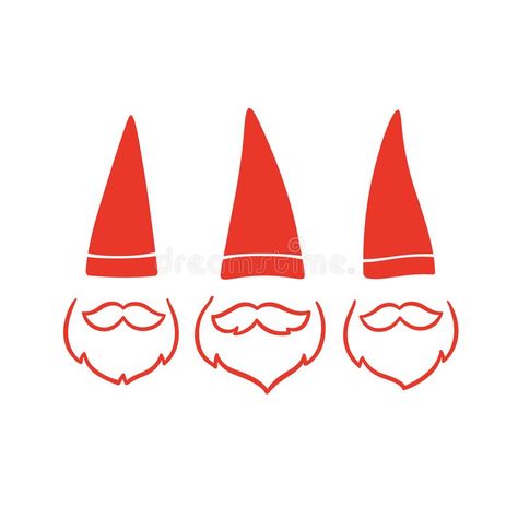 Three Cristmas gnomes vector illustration Gray Candle, Gnome Beard, Christmas Traditional, Scandinavian Gnomes, Making Things, Scandinavian Christmas, Red Hats, Christmas Traditions, Scandinavian Design