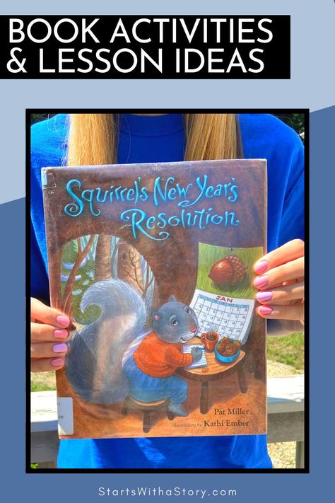 Add the read aloud Squirrel’s New Year's Resolution by Jan Thomas to your elementary classroom library! This picture book paired with an anchor chart is great for celebrating New Year’s Day. Check out this Clutter-Free Classroom post, which recommends lesson ideas, printable worksheet activities and book info for 1st, 2nd and 3rd grade teachers. Summarizing, analyzing character, plot-problem/solution, sequencing and making connections are just some of the topics this text works for! Squirrels New Years Resolution Free, Squirrels New Years Resolution, Elementary Classroom Library, Character Plot, Genre Activities, Interactive Read Aloud Lessons, Celebrating New Year, Social Emotional Learning Lessons, January Activities