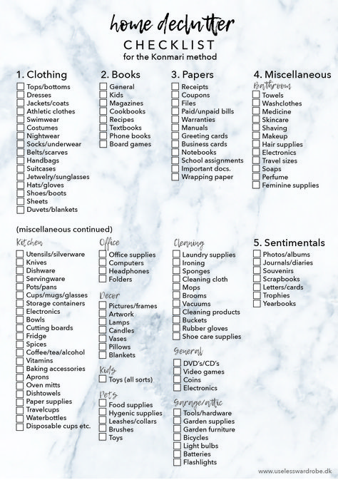 Konmari Checklist, Home Declutter, Minimalism Living, Zen Aesthetic, Declutter Checklist, Magazine Files, How To Declutter, Konmari Method, Minimalist Layout