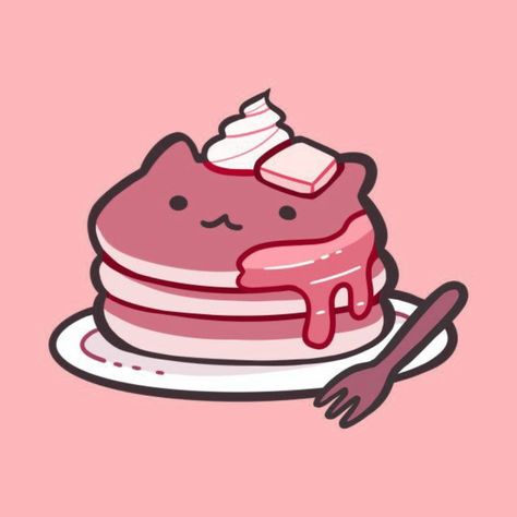 Cat Food Drawing, 귀여운 음식 그림, Pusheen Cat, Cute Food Drawings, Cute Food Art, Cute Animal Drawings Kawaii, Cat Character, Cute Kawaii Drawings, Kawaii Doodles