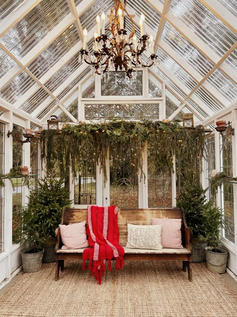 Shed Photography Studio, Christmas Greenhouse, Small Stone Cottage, Rustic Greenhouses, Greenhouse Pictures, Victorian Greenhouse, Victorian Greenhouses, Themed Photography, Outdoor Greenhouse