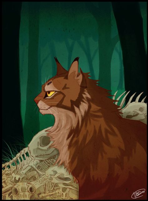 Tigerstar by BalticFox.deviantart.com on @DeviantArt Cat Fanart, Cats Books, Warrior Cats Series, Cat Spirit, Warrior Cats Books, Warrior Drawing, Warrior Cats Fan Art, Warrior Cat Drawings, Love Warriors