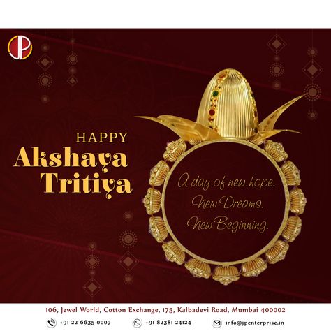 May this Akshaya Tritiya be a new beginning of greater prosperity, success and happiness. Wishing you truly Blessed & Happy Akshaya Tritiya! #akshayatritiya #akshayatritiyashagun #goldbangles #antiquebangles #fancybangles #classicjewellery #traditionaljewellery #modernjewelry #gold #mumbaijewellery #latestjewellery #goldjewellery #indianjewellery #jewellerydesign #asianjewellery #bangleset #bangles #ethnicjewellery #royaljewellery #stylish #jewellery #mumbai #goldkangan Happy Akshaya Tritiya, Akshay Tritiya, Gold Kangan, Akshaya Tritiya, Success And Happiness, A New Beginning, New Beginning, Latest Jewellery, New Hope