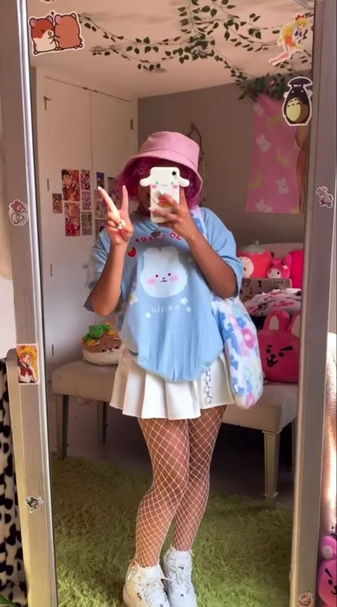 Y2k Fashion Kawaii, Plus Size Kawaii Aesthetic, Soft Kidcore Outfits, Candy Aesthetic Outfit, Kawaii Outfits Summer, Pastel Y2k Outfit, Y2k Kawaii Outfits, Candy Outfit Ideas, Soft Y2k Outfits