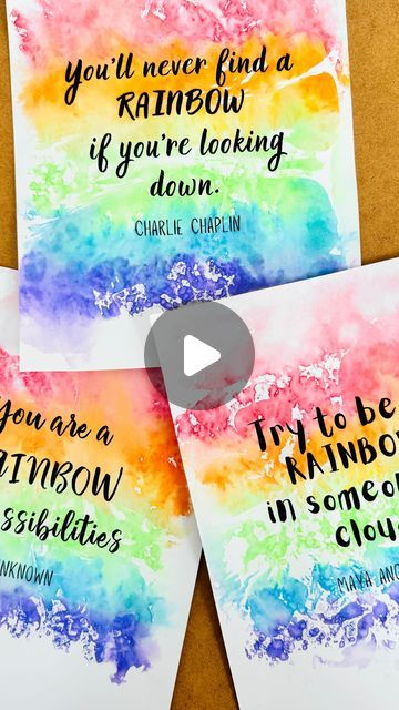 Rainbow Of Possibilities, Rainbow Quotes, Rainbow Quote, Flower Artists, Rainbow Painting, Kids Artwork, Quotes Art, Kids' Crafts, Rainbow Art