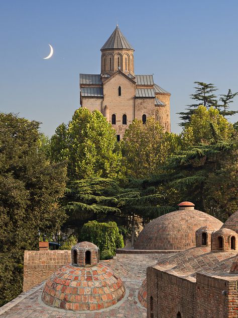 Isabel Aesthetic, Tbilisi Architecture, Georgia Aesthetic, Old Tbilisi, Armenian Church, Georgia Vacation, Georgia Travel, Tbilisi Georgia, European Architecture