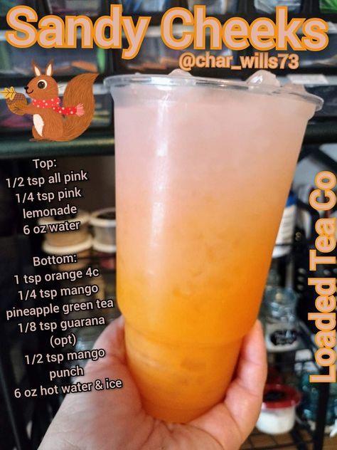 Loaded Lemonade, Flavored Tea Recipes, Flavored Water Drinks, Energy Drink Recipe, Herbalife Teas, Iced Coffee Protein Shake Recipe, Teas Recipes, Energy Tea Recipes, Tea Recipes Diy