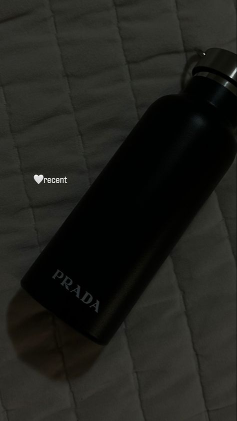 #prada #pradawaterbottle #pradabottle #devilwearsprada #black #wardrobestylist #fashionstylist #personalstylist #outfitideas #outfitstyle Black Water Bottle Aesthetic, Water Dark Aesthetic, Aesthetic Bottle, Water Bottle Aesthetic, Bottle Aesthetic, Aesthetic Dior, Black Water Bottle, Water Bottle Black, Black Bottle