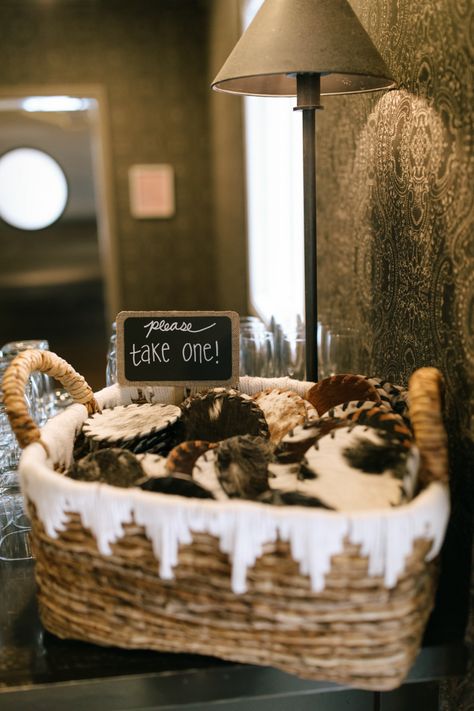 Cowhide coaster wedding party favors Wedding Favors Western, Western Wedding After Party, Classic Western Wedding, Western Wedding Favors For Guests, Western Wedding Party Favors, Western Wedding Ideas On A Budget, Diy Western Wedding Decorations, Western Bungalow, Western Rehearsal Dinner