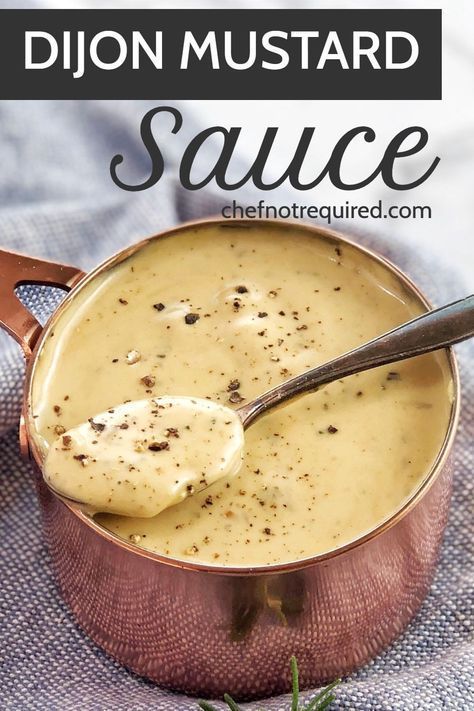 Dijon Mustard Sauce, Steak Sauce Recipes, Mustard Cream Sauce, Homemade Sauce Recipes, Rosemary Garlic, Marinade Sauce, Gravy Sauce, Mustard Sauce, Makanan Diet