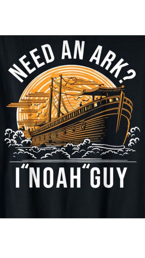 Need an ark? I “Noah” guy pun Funny Bible, Bible Humor, Puns, Bible, Funny