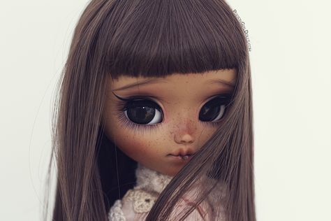 Poison Gir's Dolls - Anka Pullip Custom, Pretty Pink Princess, Doll Aesthetic, African American Dolls, Blythe Custom, Blowout Hair, Valley Of The Dolls, Dolls For Sale, Just Now