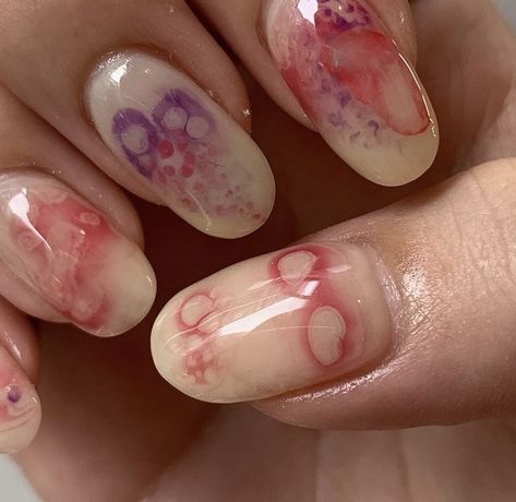 Japanese Nails Art, Star Gel Nails, Korean Gel Nails, Aura Abstract, Japanese Gel Nails, Leaf Roses, Christmas Leaf, Nails Japanese, Abstract Nails