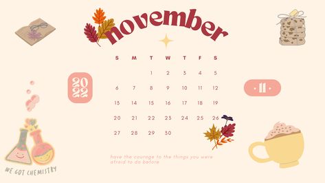 November desktop wallpaper design for your PC and Laptop with a calendar November Wallpaper For Laptop, November Laptop Wallpaper, November Wallpaper Laptop, Chromebook Backgrounds, Desktop Wallpaper November, November Desktop Wallpaper, November Wallpaper Desktop, Calendar Aesthetic, Aesthetic Graphic Design