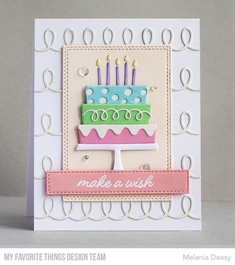 Lots Of Layers, Slimline Cards, Birthday Cake Card, Mft Cards, Cake Card, Mft Stamps, Birthday Cards Diy, Handmade Birthday Cards, Card Layout