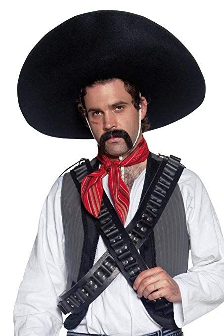 Pancho Villa Costume, Francisco Villa, Black View, Pancho Villa, Cowboys And Indians, Stag Party, Halloween Costume Accessories, Fancy Dress Accessories, Authentic Mexican