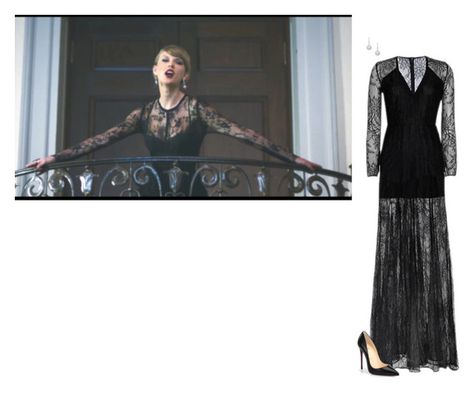 Taylor Swift "Blank Space" Music Video Inspired #2 by hanakdudley on Polyvore featuring polyvore, fashion, style, Mason by Michelle Mason, Christian Louboutin and Odelia Blank Space Music Video, Taylor Swift Blank Space, Taylor Swift Costume, Taylor Swift Music Videos, Space Music, Video Fashion, Michelle Mason, Taylor Swift Music, Taylor Swift Outfits