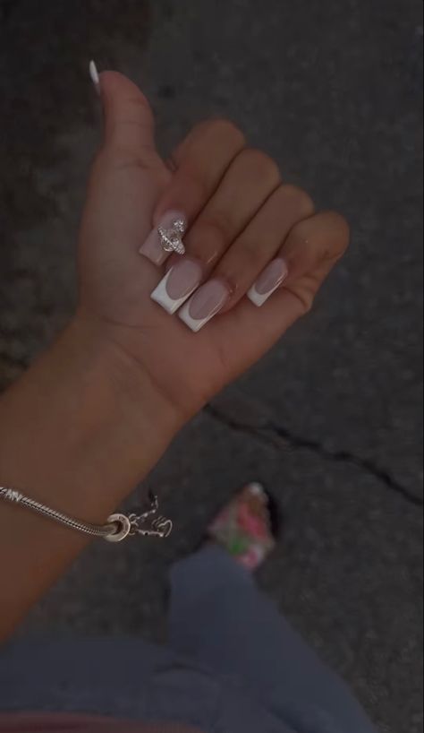 Basic Baddie Nails Square, Basic Baddie Nails Acrylic, Crazy Acrylic Nails, Nails Latina, Baddie Nails, Grunge Nails, Girly Acrylic Nails, Short Square Acrylic Nails, Nail Sets