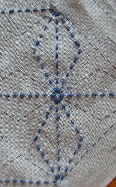 Sashiko Quilting, Sashiko Tutorial, Sashiko Pattern, Purl Bee, Sashiko Embroidery, Crazy Quilting, Pola Sulam, Folk Embroidery, Japanese Embroidery