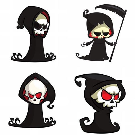 **We do partial and full refunds on delivery costs - to make sure “bundled items” from the same stockists reflect the Combined Shipping fees** Just ask if you’re unsure. The cutest Grim Reaper set of stickers. Sooo much fun! For Halloween Beyond. These are suitable for Indoor or Outdoor use. Four Grim Reaper Drawing, Reaper Drawing, Reaper Tattoo, Skeleton Drawings, Skeleton Illustration, Halloween 2020, Halloween Stickers, Grim Reaper, Cool Stickers